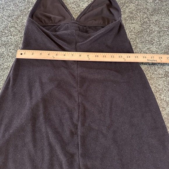 VTG Ralph Lauren Black Terry Halter Tennis Dress Cover Up Y2K Beach Club SZ M - Picture 9 of 10